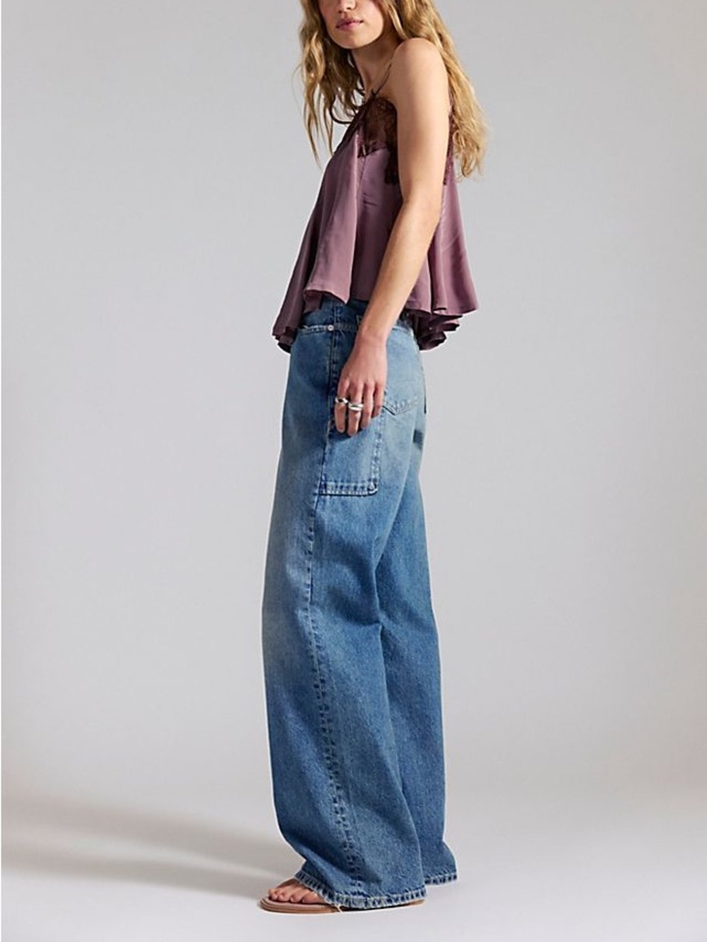 Free People WE THE FREE baggy jeans size 28 X 32 / 11.5” rise - Picture 8 of 8